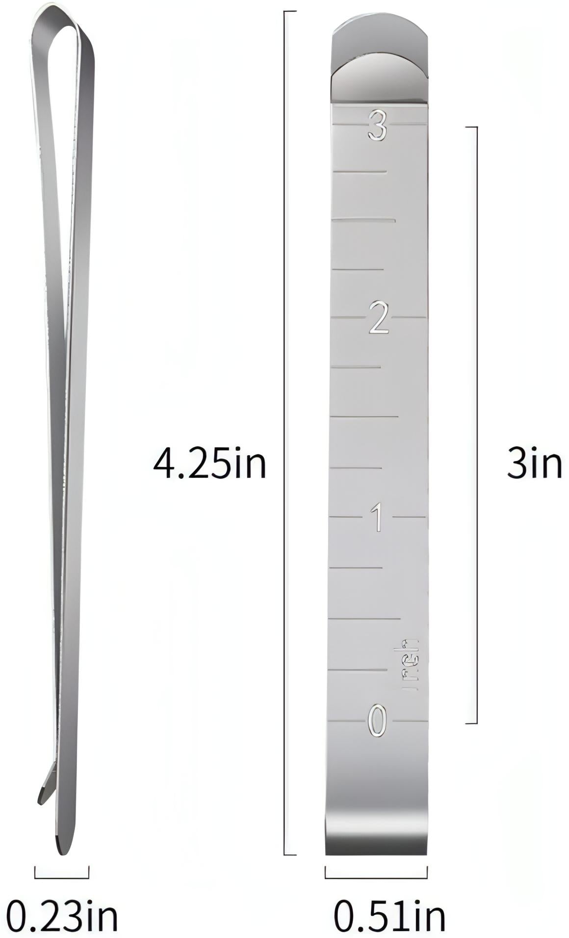 Set of 2 metal Sewing Clips with 3 inch ruler - for Sewing and Quilting * popular buy *