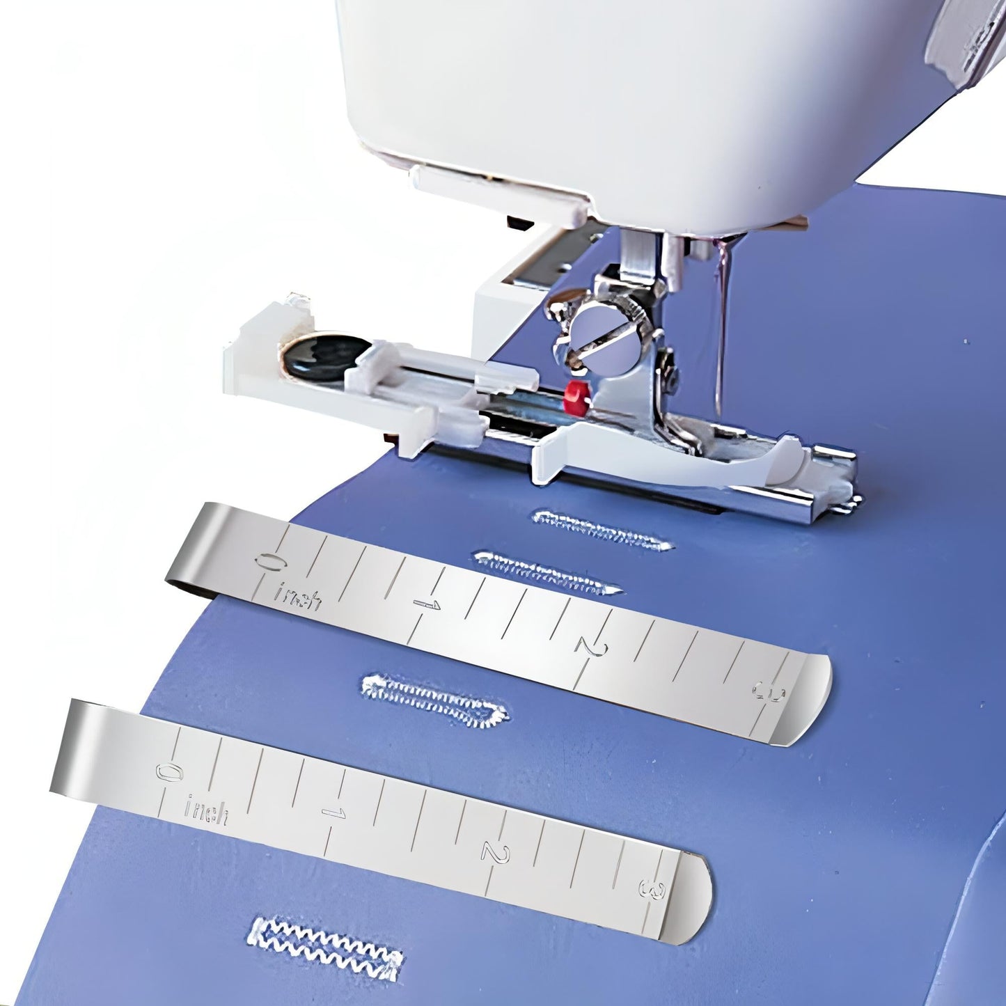 Set of 2 metal Sewing Clips with 3 inch ruler - for Sewing and Quilting * popular buy *