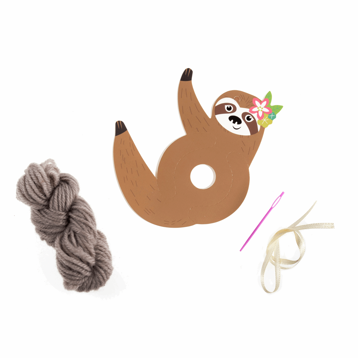 Trimits Pom Pom Decoration Kit - Sloth