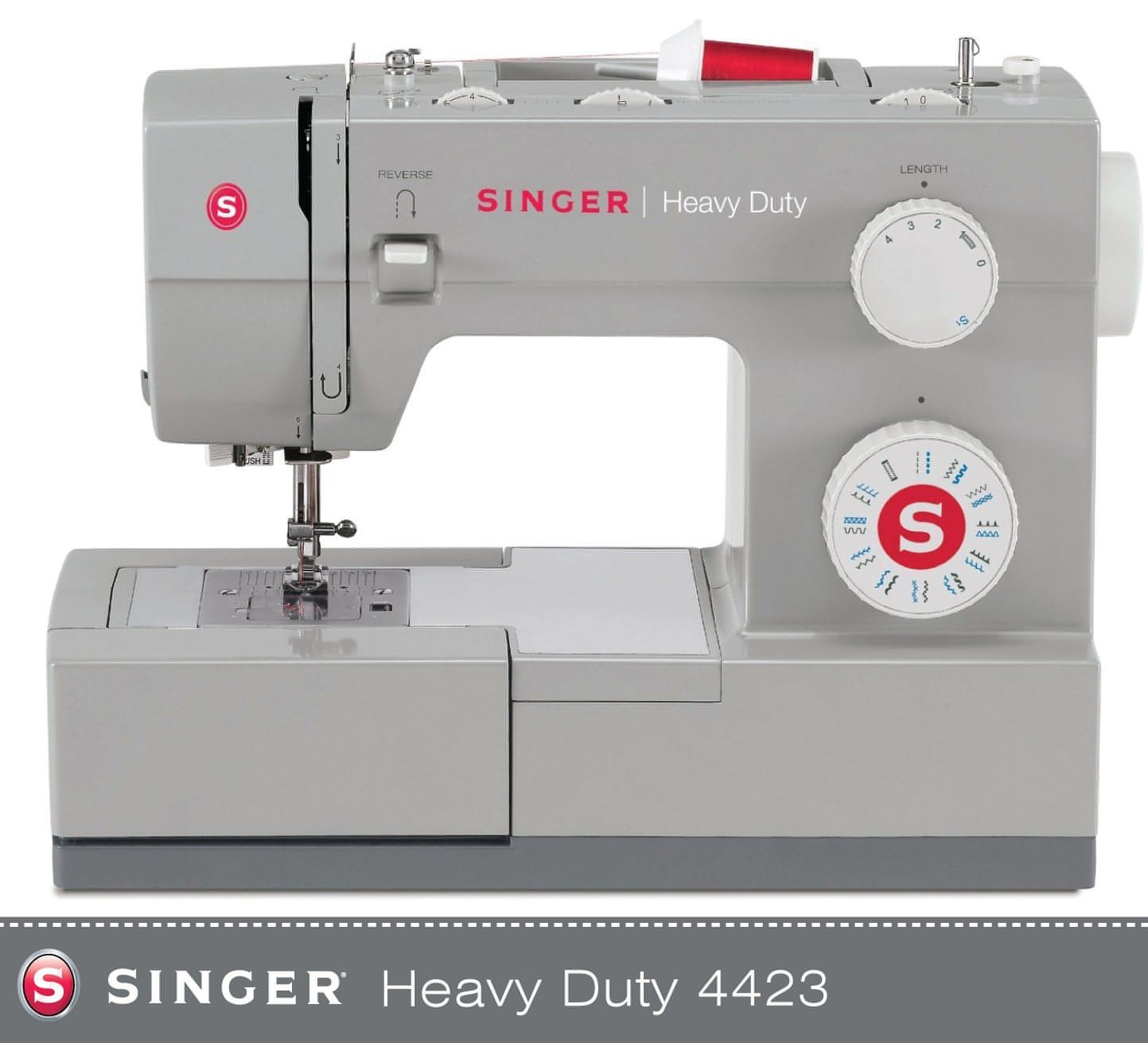 Singer Heavy Duty 4432 Sewing Machine - Top spec 32 stitch patterns with stretch and overlock stitch patterns - New 2025 model