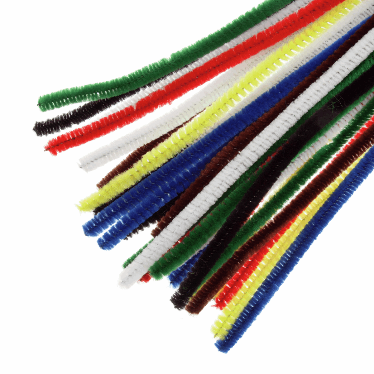 Multi Coloured Pipe Cleaners - 30cm x 6mm (Pack of 30) – LiveSewing