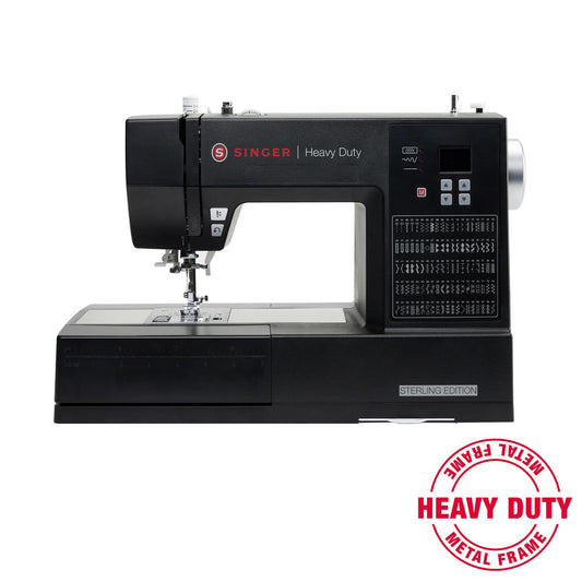 Singer Heavy Duty HD6605 Sterling Black Sewing Machine - 100 stitch patterns, needle up/down - New 2025 model